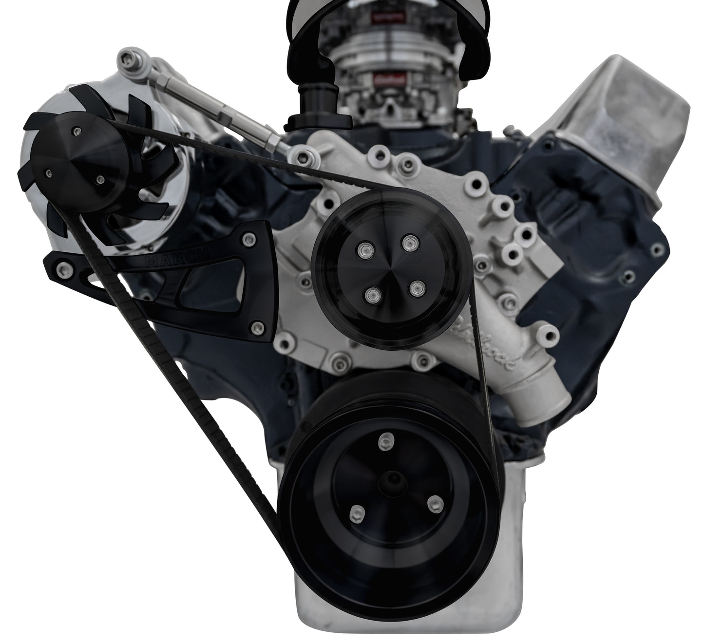 Big Block Ford Serpentine Conversion Ultra - ALT Only - Black