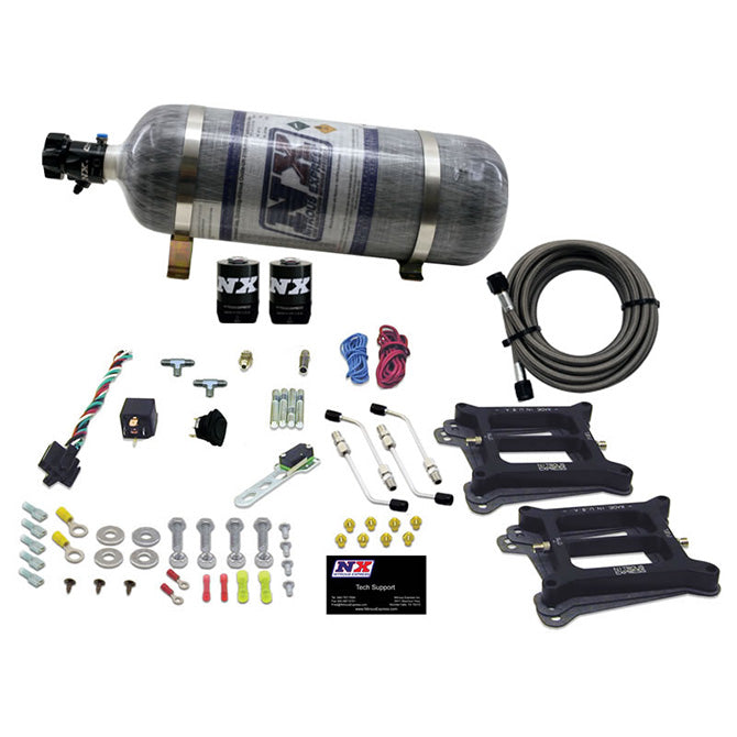 Nitrous Express - DUAL/4150/ALCOHOL (50-100-150-200-250-300HP) WITH COMPOSITE BOTTLE - 30245-12