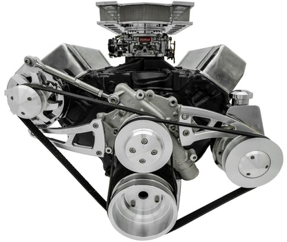 Big Block Ford Serpentine Conversion Ultra - PS - Saginaw-Key