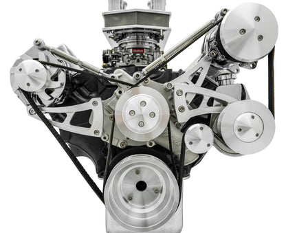 Big Block Ford Serpentine Conversion Ultra - AC & PS - 508 - Saginaw-Press