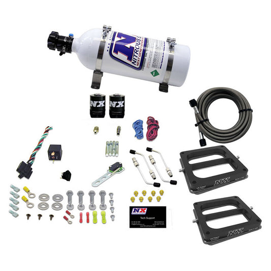 Nitrous Express - DUAL/Dominator/GASOLINE (50-100-150-200-250-300HP) WITH 5LB BOTTLE - 30270-05