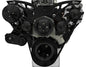 Big Block Ford Style Track Serpentine System - AC & ALT - Black