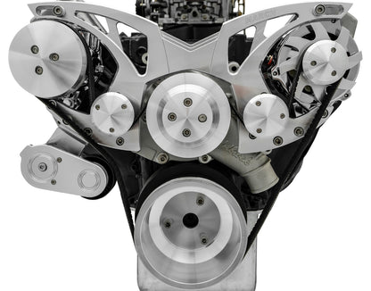 Big Block Ford Style Track Serpentine System - AC & ALT