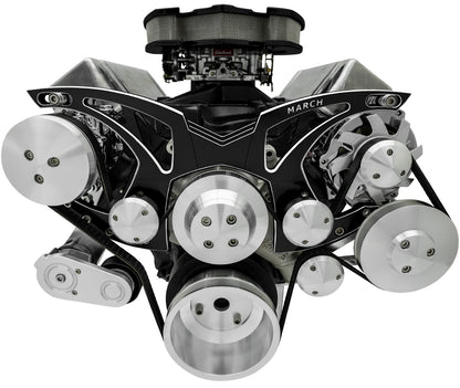 Big Block Ford All Inclusive Style Track Serpentine System (AC/PS/ALT)
