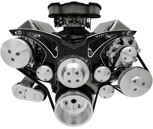 Big Block Ford All Inclusive Style Track Serpentine System (AC/PS/ALT)