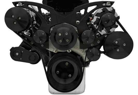 Big Block Ford All Inclusive Black Style Track Serpentine System (AC/PS/ALT)