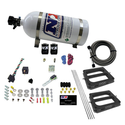 Nitrous Express - DUAL/Dominator/ALCOHOL (50-100-150-200-250-300HP) WITH 10LB BOTTLE - 30275-10