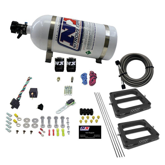 Nitrous Express - DUAL/Dominator/ALCOHOL (50-100-150-200-250-300HP) WITH 10LB BOTTLE - 30275-10