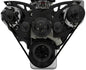 Big Block Ford Style Track Serpentine System - PS & ALT - Black