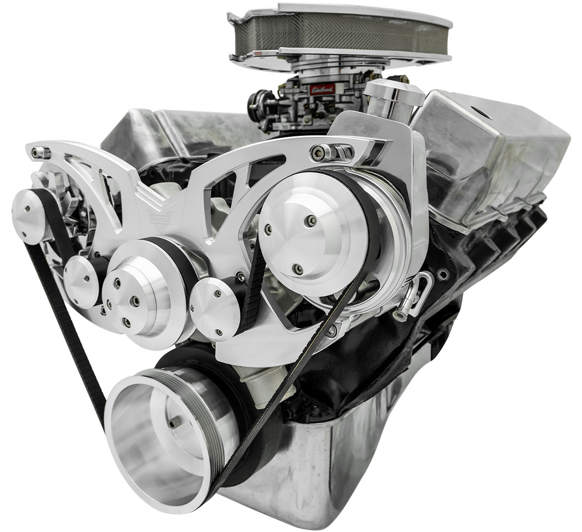 Big Block Ford Style Track Serpentine System - PS & ALT