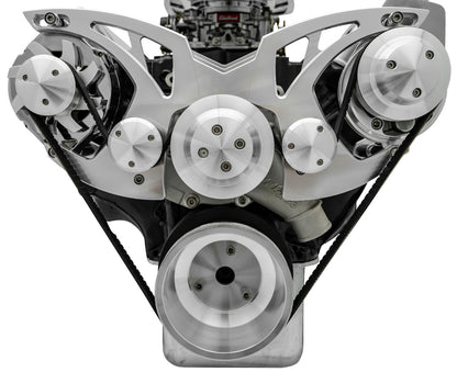 Big Block Ford Style Track Serpentine System - PS & ALT