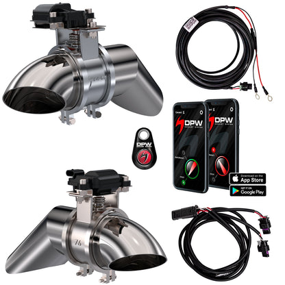 DPW Exhaust Cutout EVO Kit For Dual Exhaust 3 In