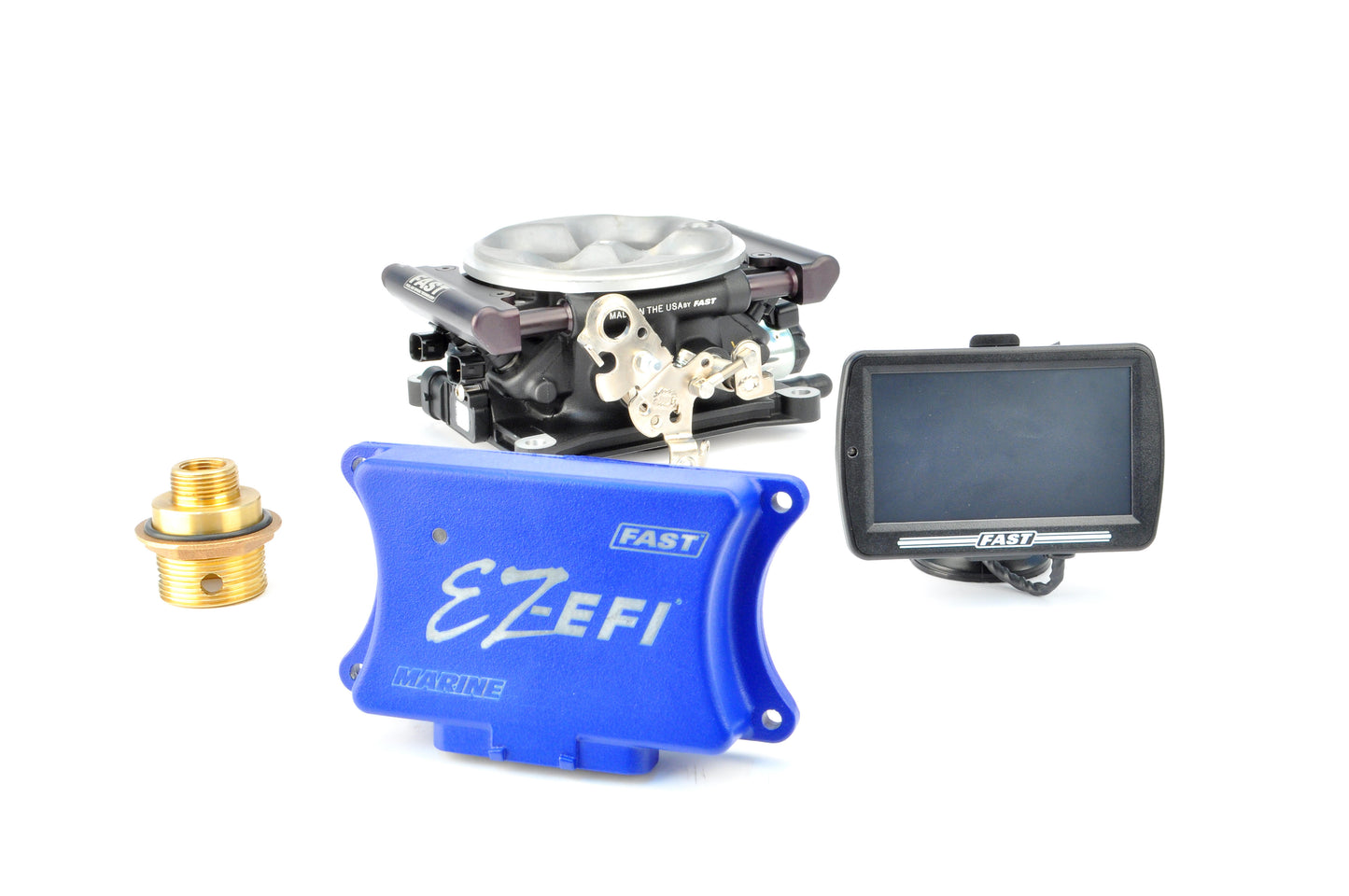 EZ-EFI Marine Master Kit W/ Universal O2 Installation Kit & Inline Fuel Pump Kit