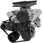 Small Block Ford Serpentine Conversion Ultra; Early; 3 Bolt; PS-Saginaw; Black