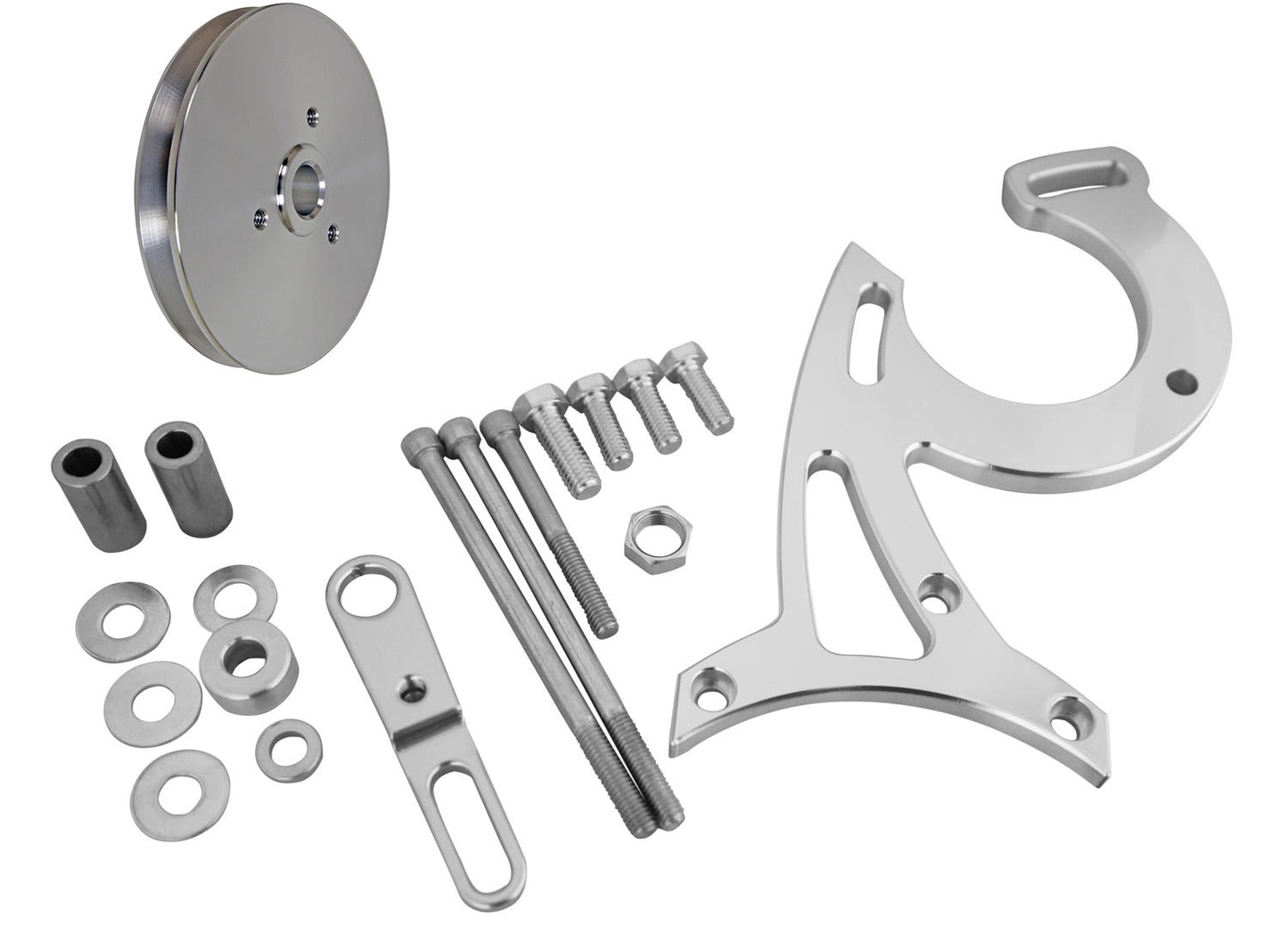 Small Block Ford Power Steering Bracket W/ Pulley - 302 - Late