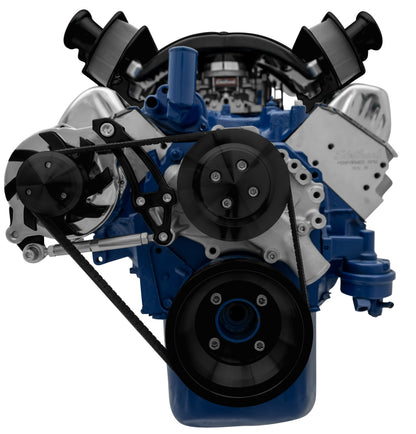 Ford 351 Cleveland Serpentine Conversion - ALT Only - Black