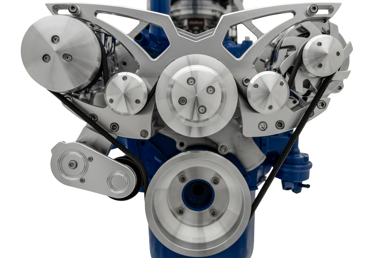 Ford 351 Cleveland Serpentine System - AC & ALT