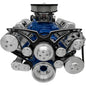Ford 351 Cleveland Serpentine System - AC & PS - Black Onyx