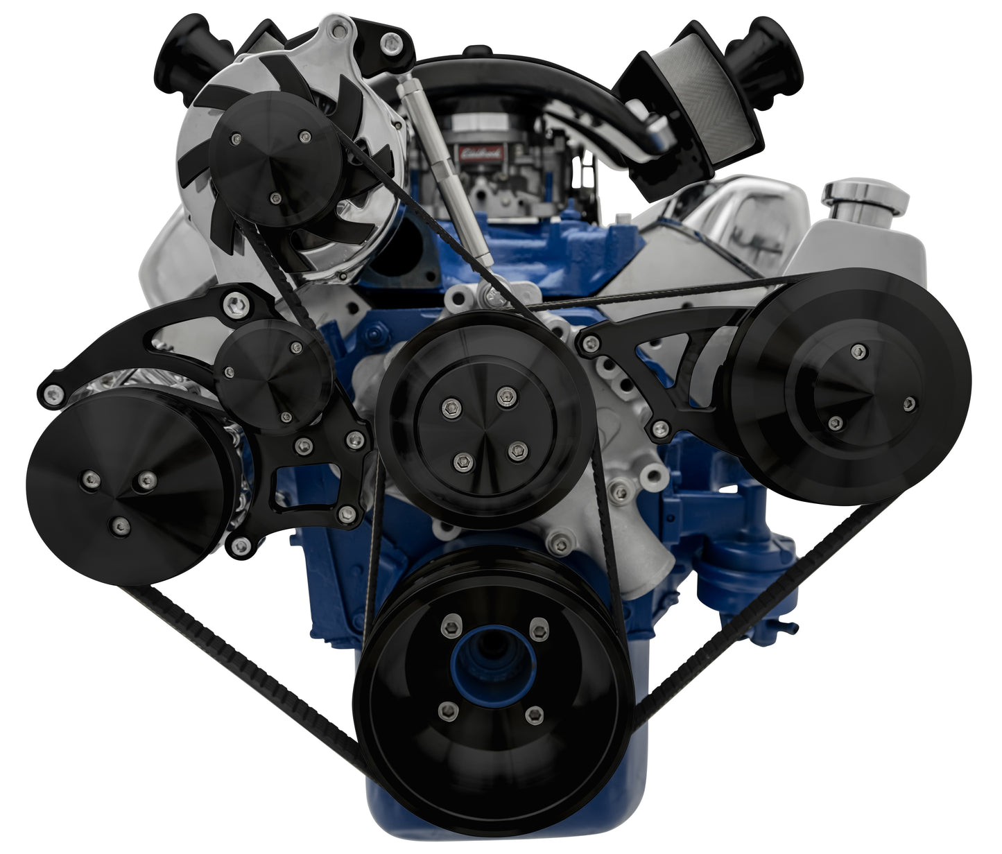 Ford 351 Cleveland Serpentine Conversion; AC & PS; PS-Saginaw