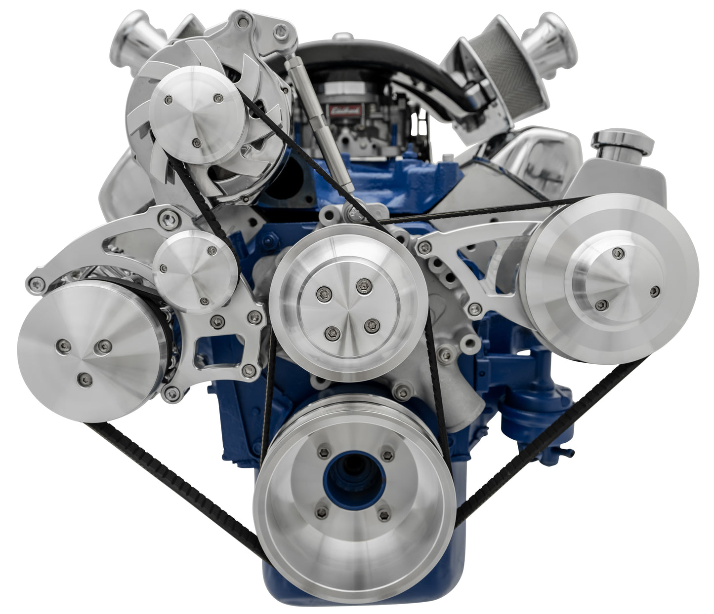 Ford 351 Cleveland Serpentine Conversion; AC & PS; PS-Saginaw