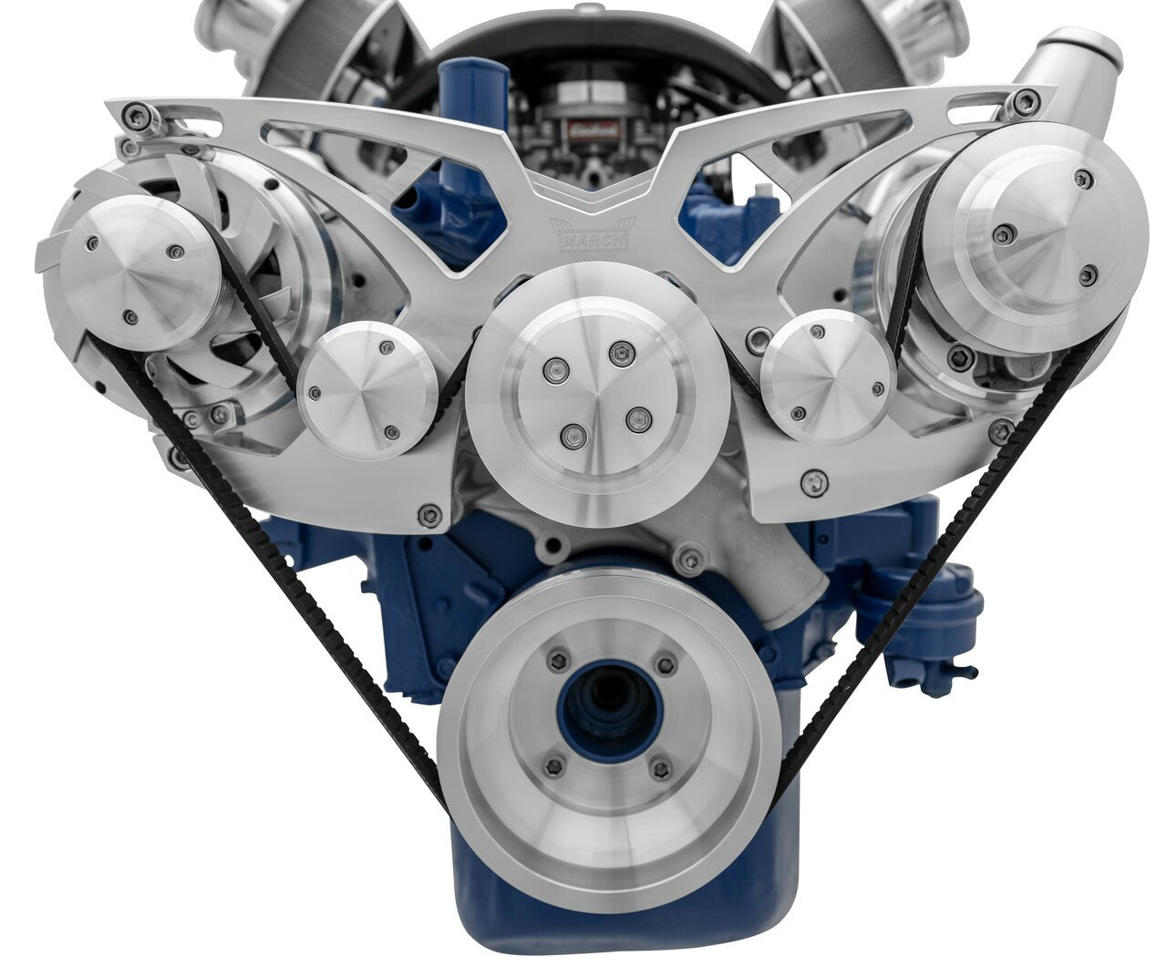 Ford 351 Cleveland Serpentine System - PS & ALT - Billet Accessories