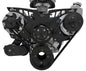 Small Block Ford Pro-Track Serpentine System - PS & ALT - Black