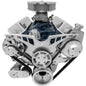 Small Block Ford Pro-Track Serpentine System - PS & ALT - Chrome