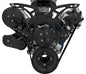 Small Block Ford Style Track Serpentine System: AC & ALT; Black