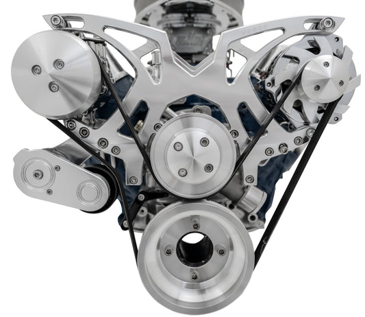 Small Block Ford Style Track Serpentine System: AC & ALT