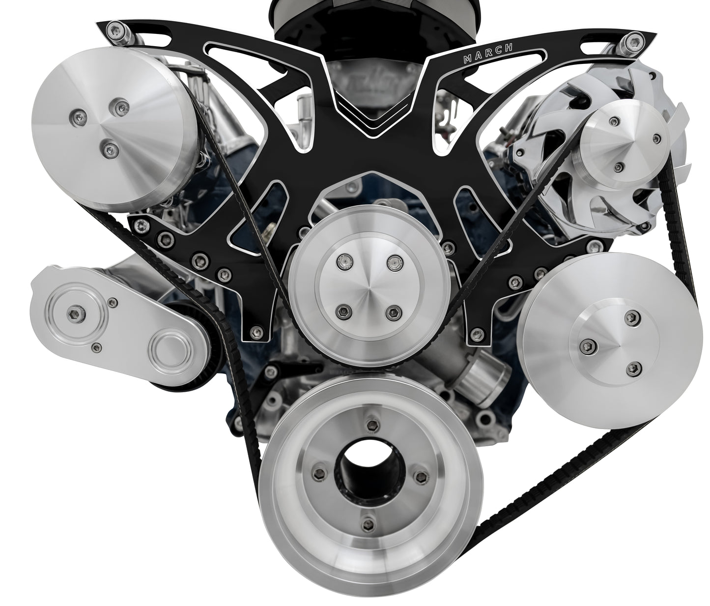 Small Block Ford Onyx All Inclusive Style Track Serpentine System (AC/PS/ALT)