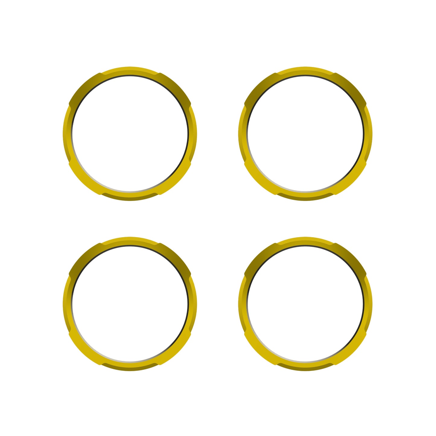 KC HiLiTES BEZEL RING KC FLEX ERA BAR GOLD 4PC - 30578