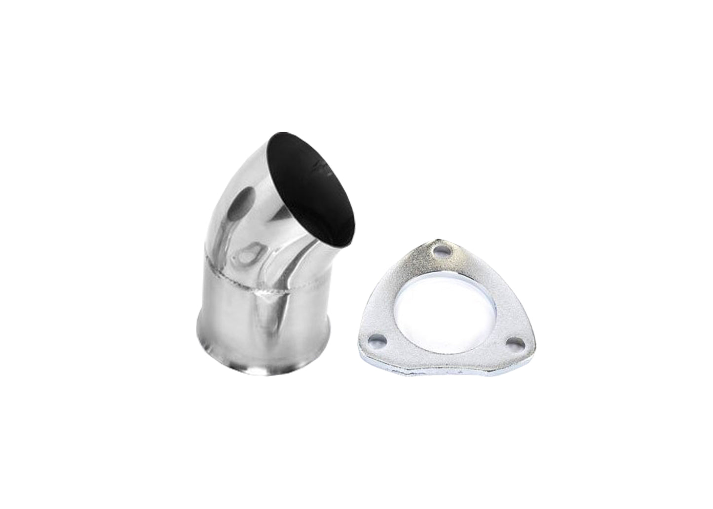 Granatelli 2.5 In. (63mm) Turn Down With 3-Bolt Flange And Gasket