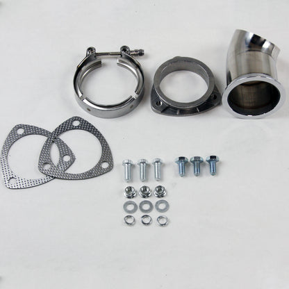 Granatelli 3.0 In. (76mm) Turn Down With V Band And Gaskets