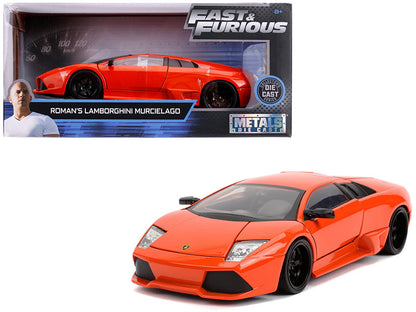Roman's Lamborghini Murcielago Orange "Fast & Furious" Movie 1/24 Diecast Model Car by Jada  free shipping USA