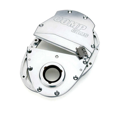 Three-Piece Billet Aluminum Timing Cover For Chevrolet Small Block And V6