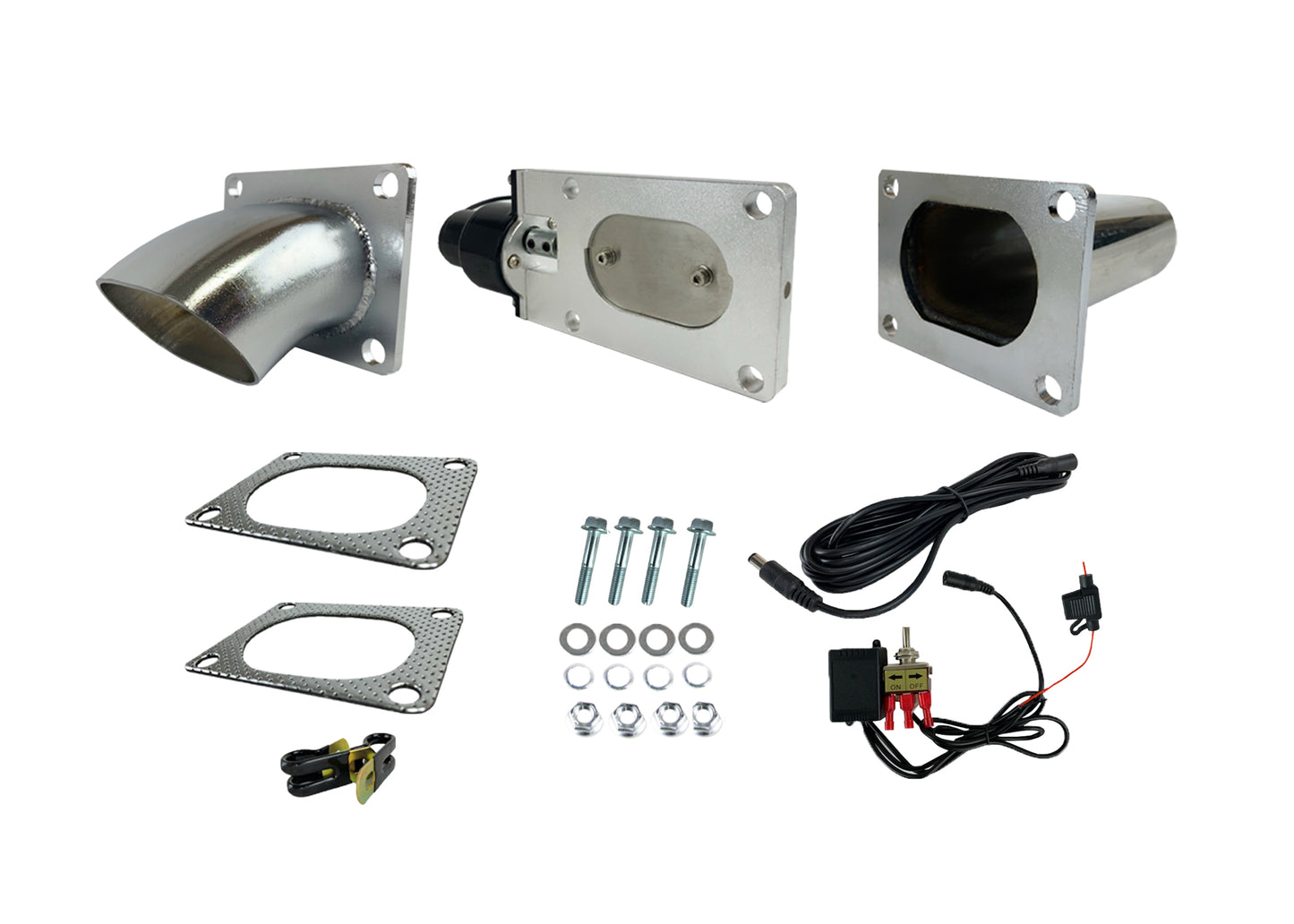 Granatelli 3.0 In. (76 Mm) Oval Electronic Exhaust Cutout System - Stainless Steel