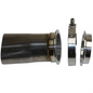 Granatelli 3 Inch Round W/V-Band Connection To 3 Inch Oval - Adapter; Incl Weld On V-band And Clamp