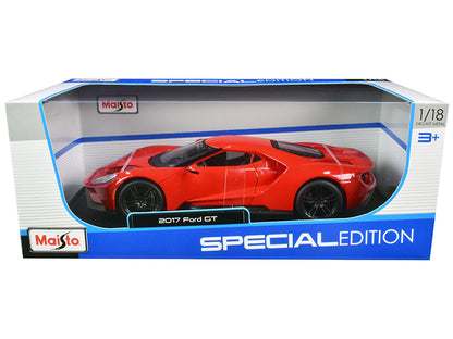 2017 Ford GT Red with Black Wheels "Special Edition" 1/18 Diecast Model Car by Maisto  free shipping USA