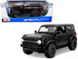 2021 Ford Bronco Wildtrak Black Metallic with Dark Gray Top "Special Edition" 1/18 Diecast Model Car by Maisto  free shipping USA