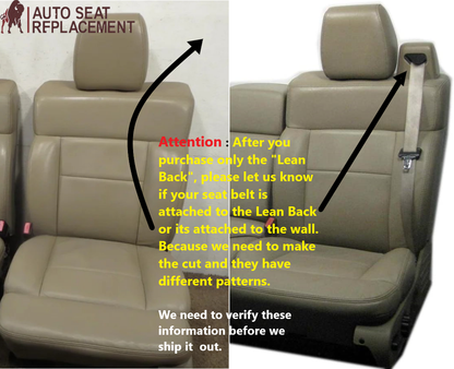 2005-2008 Ford F-150 Seat Cover in Tan: Choose Leather or Vinyl