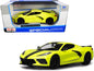 2020 Chevrolet Corvette Stingray Z51 Coupe Yellow with Black Stripes 1/24 Diecast Model Car by Maisto  free shipping USA