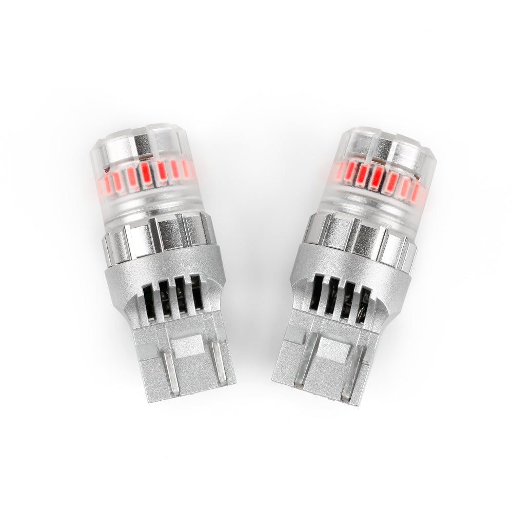 Tiny Monster 3173R Eco Series 7440/7443 LED Light Bulbs Red (2 EA)