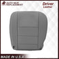 2002-2003 Ford F250 F350 Lariat Perforated Seat Cover in Gray: Choose Leather or Vinyl