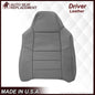 2002-2003 Ford F250 F350 Lariat Perforated Seat Cover in Gray: Choose Leather or Vinyl
