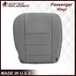 2002-2003 Ford F250 F350 Lariat Perforated Seat Cover in Gray: Choose Leather or Vinyl