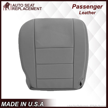 2002-2003 Ford F250 F350 Lariat Perforated Seat Cover in Gray: Choose Leather or Vinyl