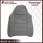 2002-2003 Ford F250 F350 Lariat Perforated Seat Cover in Gray: Choose Leather or Vinyl