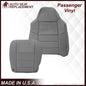 2002-2003 Ford F250 F350 Lariat Perforated Seat Cover in Gray: Choose Leather or Vinyl