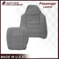 2002-2003 Ford F250 F350 Lariat Perforated Seat Cover in Gray: Choose Leather or Vinyl