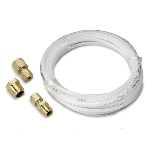 TUBING NYLON 1/8 In.  12FT. LENGTH INCL. 1/8 In. NPTF BRASS COMPRESSION FITTINGS
